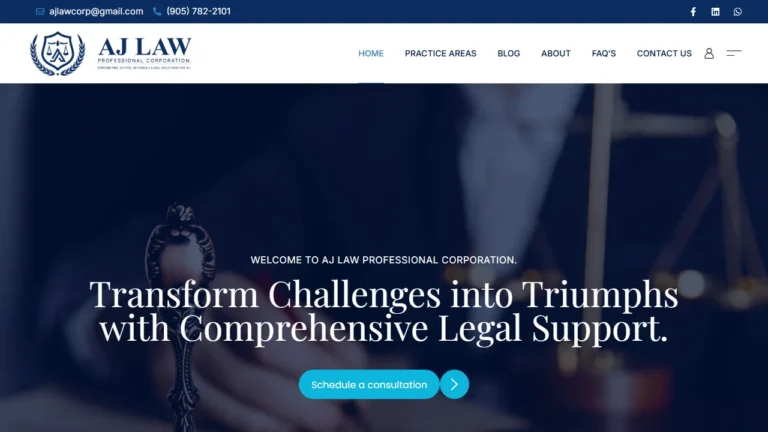 AJ Law Professional Corporation - Brampton, ON AJ Law Professional Corporation - Brampton, ON