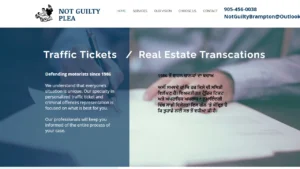 NOT GUILTY PLEA - Brampton, ON NOT GUILTY PLEA - Brampton, ON