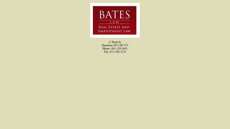 Bates Law, Real Estate Law - Hamilton, ON Bates Law, Real Estate Law - Hamilton, ON