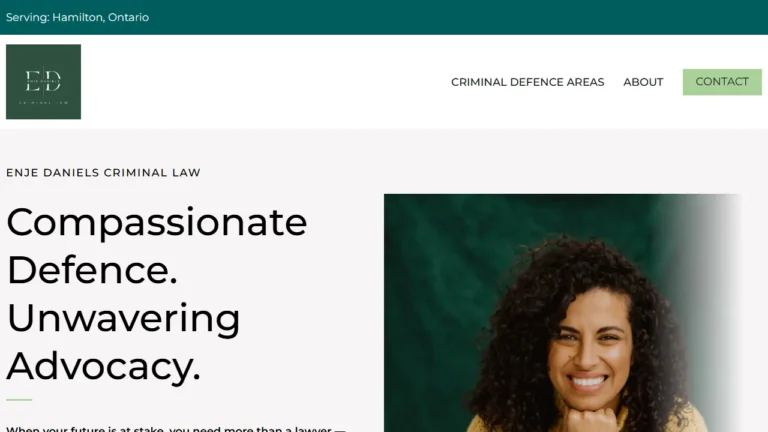 Enje Daniels Criminal Law - Hamilton, ON Enje Daniels Criminal Law - Hamilton, ON