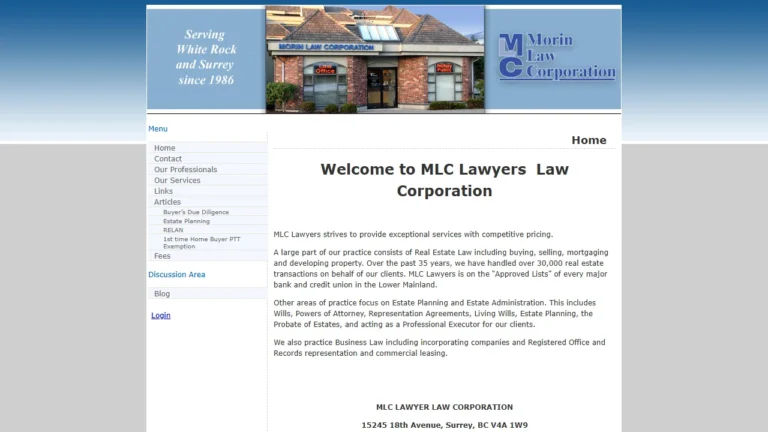 Morin Law Corporation - Surrey, BC Morin Law Corporation - Surrey, BC