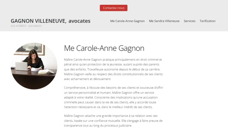 Me Carole-Anne Gagnon - Québec City, QC Me Carole-Anne Gagnon - Québec City, QC