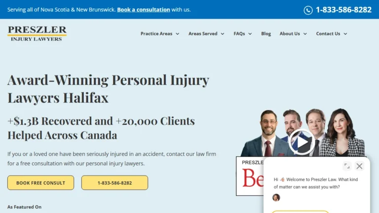 Preszler Injury Lawyers - Halifax, NS Preszler Injury Lawyers - Halifax, NS