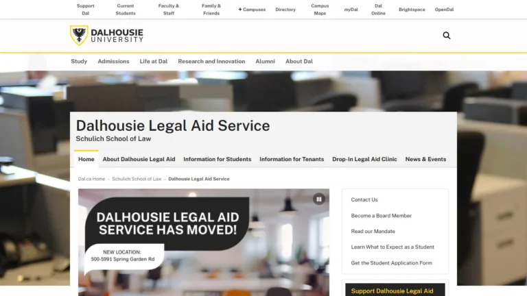 Dalhousie Legal Aid Service - Halifax, NS Dalhousie Legal Aid Service - Halifax, NS