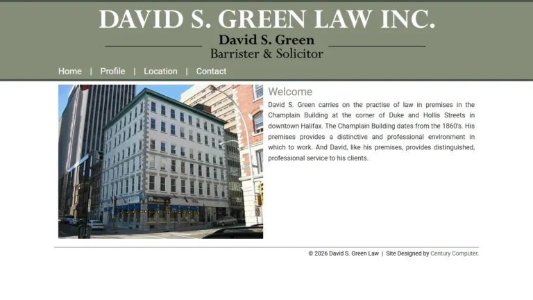 David S. Green - Halifax, NS David S. Green - Halifax, NS