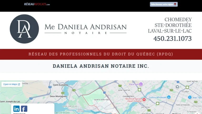 Daniela Andrisan Notaire Inc. - Laval, QC Daniela Andrisan Notaire Inc. - Laval, QC