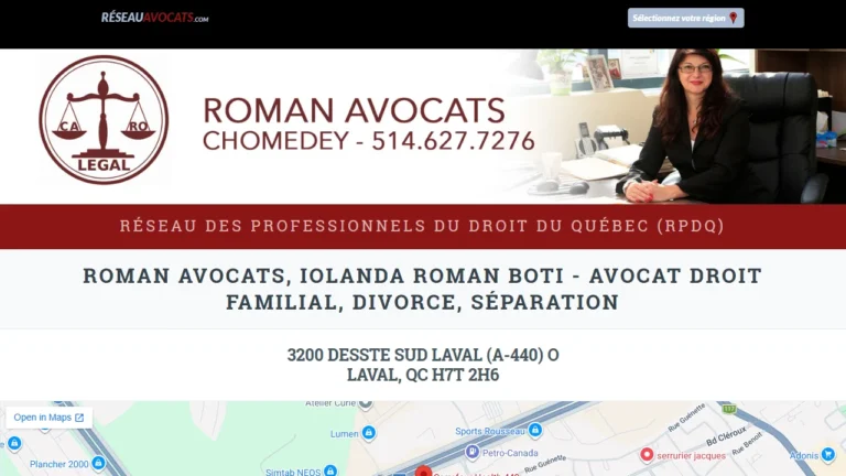 Roman Avocats (Iolanda Roman Boti) - Laval, QC Roman Avocats (Iolanda Roman Boti) - Laval, QC