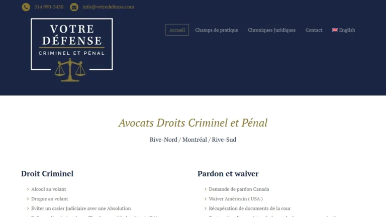 Votre Défense Avocats Droit Criminel et Pénal - Laval, QC Votre Défense Avocats Droit Criminel et Pénal - Laval, QC