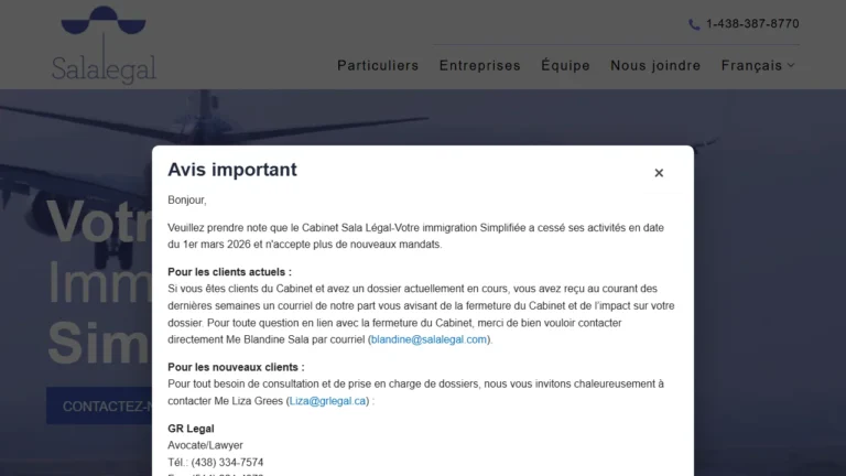 Sala Legal Inc - Laval, QC Sala Legal Inc - Laval, QC
