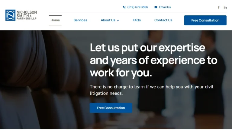 Nicholson Smith & Partners LLP - London, ON Nicholson Smith & Partners LLP - London, ON
