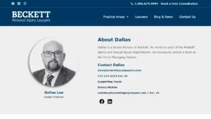 Dallas Lee - Beckett Personal Injury Lawyers - London, ON Dallas Lee - Beckett Personal Injury Lawyers - London, ON