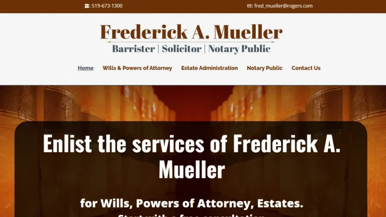 Frederick A. Mueller Law - London, ON Frederick A. Mueller Law - London, ON