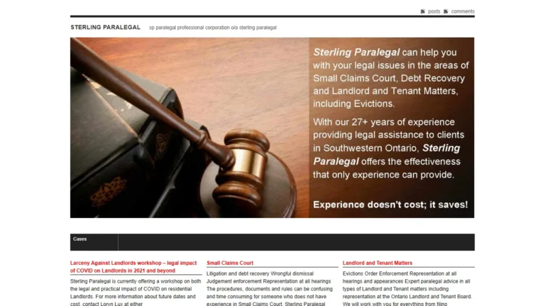 Sterling Paralegal - London, ON Sterling Paralegal - London, ON