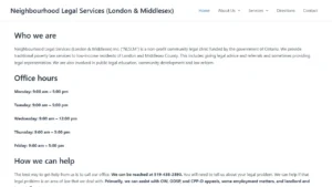 Neighbourhood Legal Services (London & Middlesex) - London, ON Neighbourhood Legal Services (London & Middlesex) - London, ON