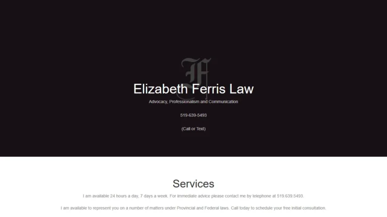 Elizabeth Ferris Law (Criminal) - London, ON Elizabeth Ferris Law (Criminal) - London, ON