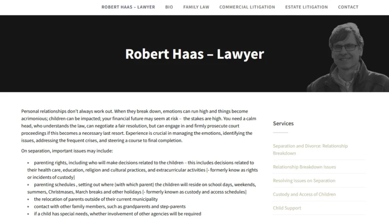 Robert Haas Lawyer - London, ON Robert Haas Lawyer - London, ON
