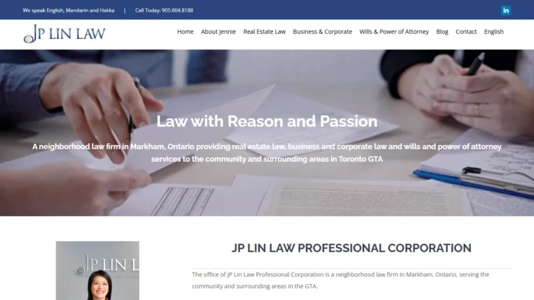 JP Lin Law Professional Corporation - Markham, ON JP Lin Law Professional Corporation - Markham, ON