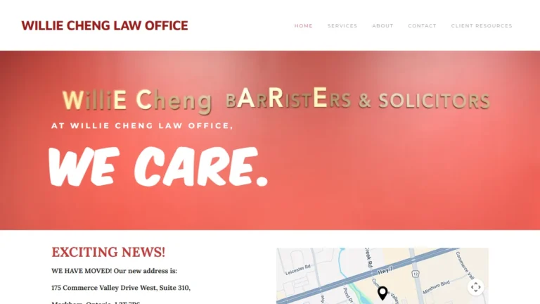 Willie Cheng Law Office - Markham, ON Willie Cheng Law Office - Markham, ON