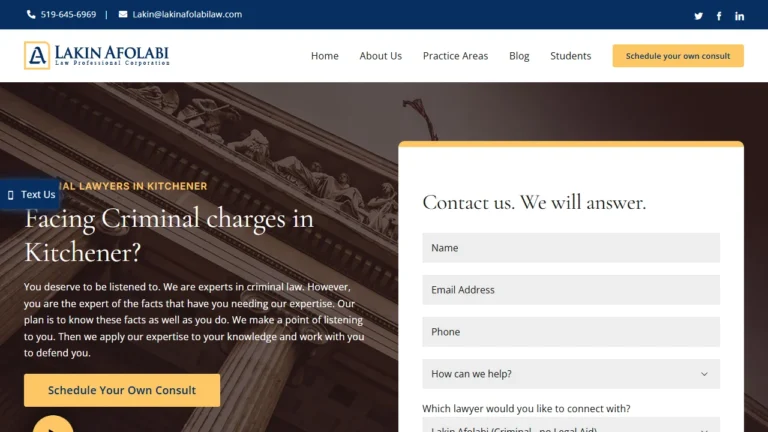 Lakin Afolabi Law - Criminal Lawyers - Kitchener, ON Lakin Afolabi Law - Criminal Lawyers - Kitchener, ON