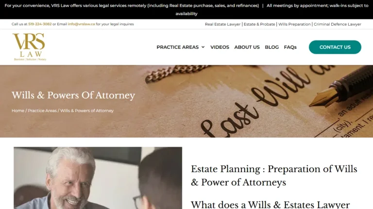 VRS Law Firm - Real Estate, Wills & Probate Firm - Kitchener, ON VRS Law Firm - Real Estate, Wills & Probate Firm - Kitchener, ON