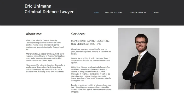 Eric Uhlmann, Criminal Defence Lawyer - Kitchener, ON Eric Uhlmann, Criminal Defence Lawyer - Kitchener, ON