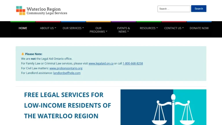 Waterloo Region Community Legal Services - Kitchener, ON Waterloo Region Community Legal Services - Kitchener, ON