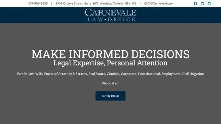 Carnevale Law Office - Windsor, ON Carnevale Law Office - Windsor, ON