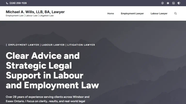 Michael A. Wills, LLB, BA, Lawyer - Windsor, ON Michael A. Wills, LLB, BA, Lawyer - Windsor, ON
