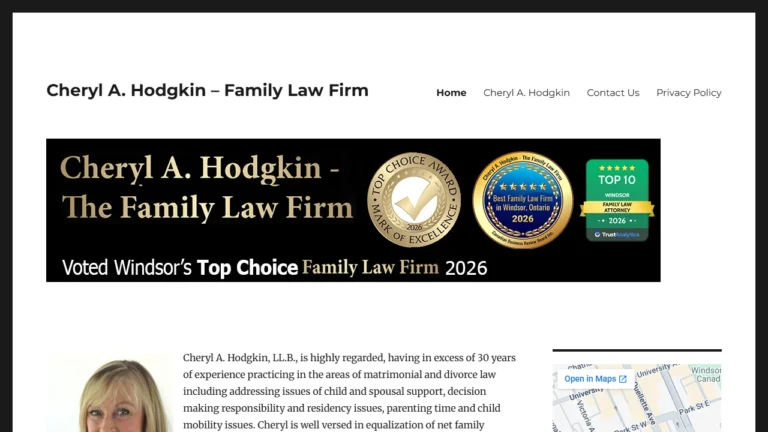 Cheryl A. Hodgkin - The Family Law Firm - Windsor, ON Cheryl A. Hodgkin - The Family Law Firm - Windsor, ON