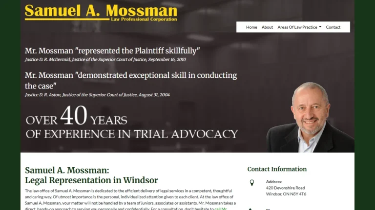 Mossman Samuel A - Windsor, ON Mossman Samuel A - Windsor, ON