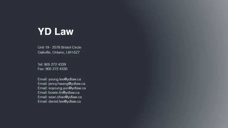 YD Law Professional Corporation - Oakville, ON YD Law Professional Corporation - Oakville, ON
