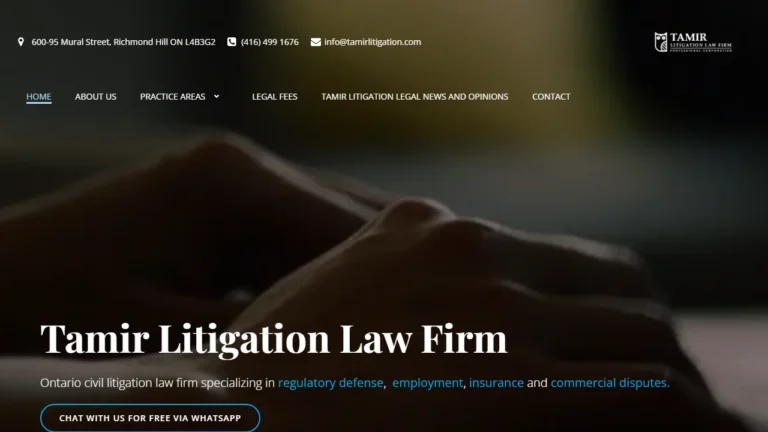 Tamir Litigation Law Firm Professional Corp - Richmond Hill, ON Tamir Litigation Law Firm Professional Corp - Richmond Hill, ON