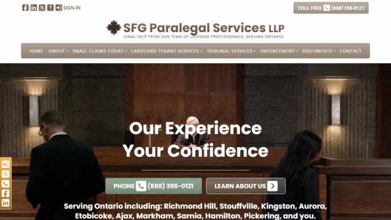 SFG Paralegal Services - Richmond Hill, ON SFG Paralegal Services - Richmond Hill, ON