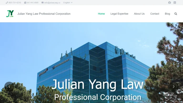 Julian Yang Law Professional Corporation - Richmond Hill, ON Julian Yang Law Professional Corporation - Richmond Hill, ON