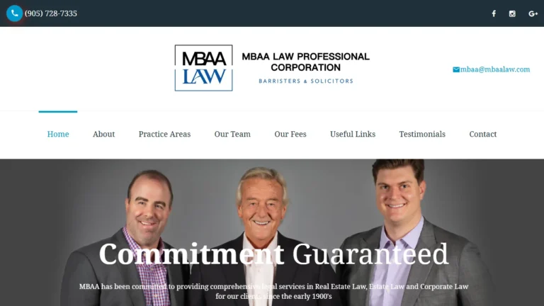 MBAA Law Professional Corporation - Oshawa, ON MBAA Law Professional Corporation - Oshawa, ON