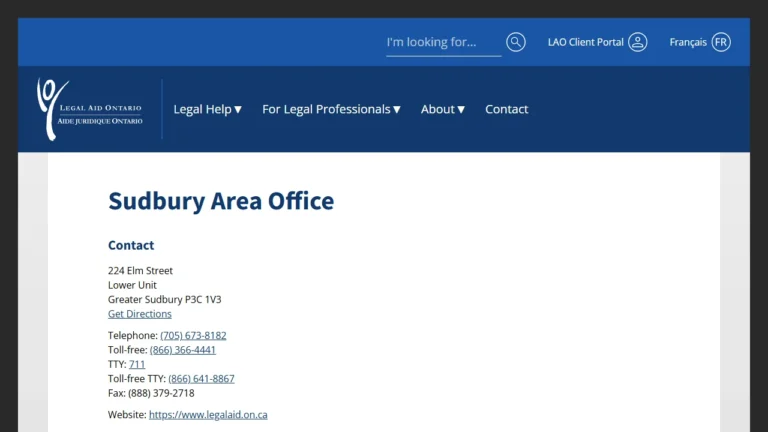 Legal Aid Ontario - Greater Sudbury, ON Legal Aid Ontario - Greater Sudbury, ON
