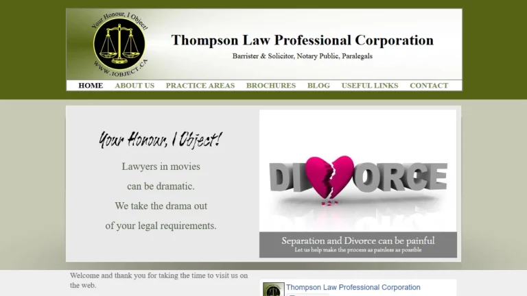 Thompson Law Professional Corporation - Barrie, ON Thompson Law Professional Corporation - Barrie, ON