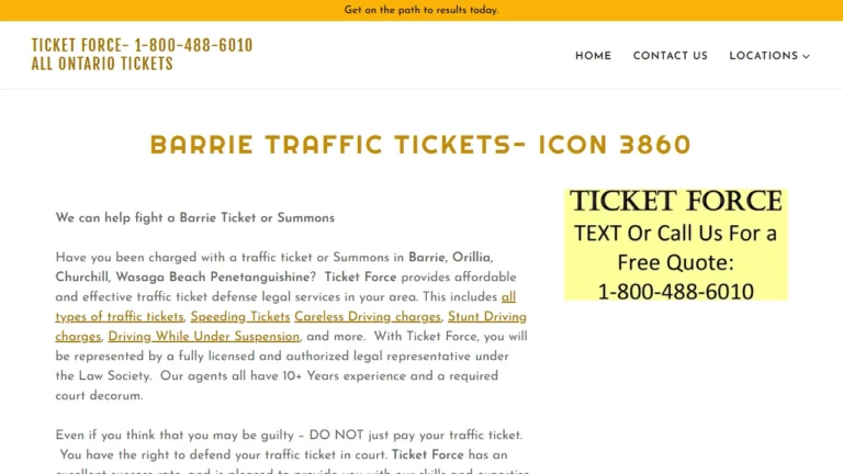 Ticket Force - Barrie, ON