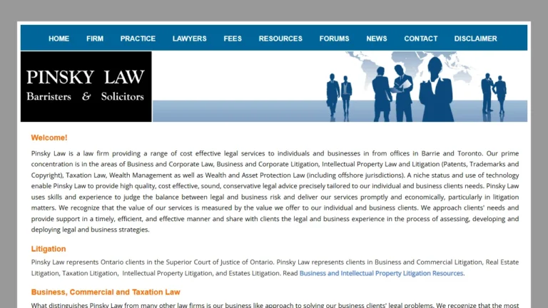 Pinsky Law PC - Barrie, ON Pinsky Law PC - Barrie, ON