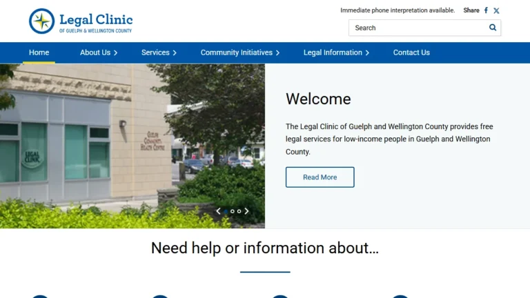 Legal Clinic of Guelph and Wellington County - Guelph, ON Legal Clinic of Guelph and Wellington County - Guelph, ON