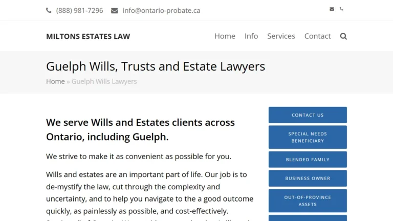 Guelph Wills Lawyers (Miltons Estates Law) - Guelph, ON Guelph Wills Lawyers (Miltons Estates Law) - Guelph, ON