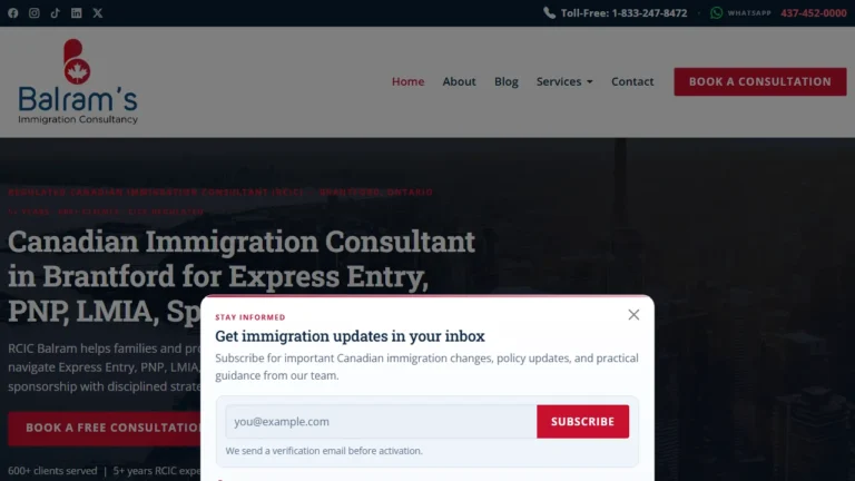 Balram's Immigration Consultancy - Brantford, ON Balram's Immigration Consultancy - Brantford, ON
