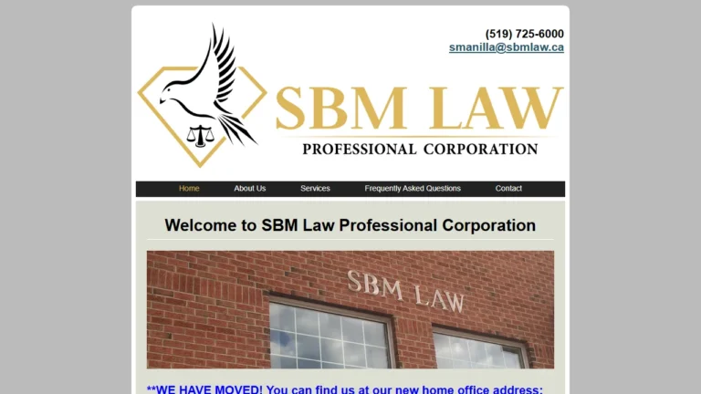 SBM Law Professional Corporation - Waterloo, ON SBM Law Professional Corporation - Waterloo, ON