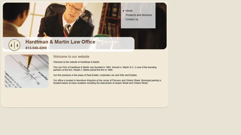 Martin Robert J (Hardtman and Martin) - Kingston, ON Martin Robert J (Hardtman and Martin) - Kingston, ON