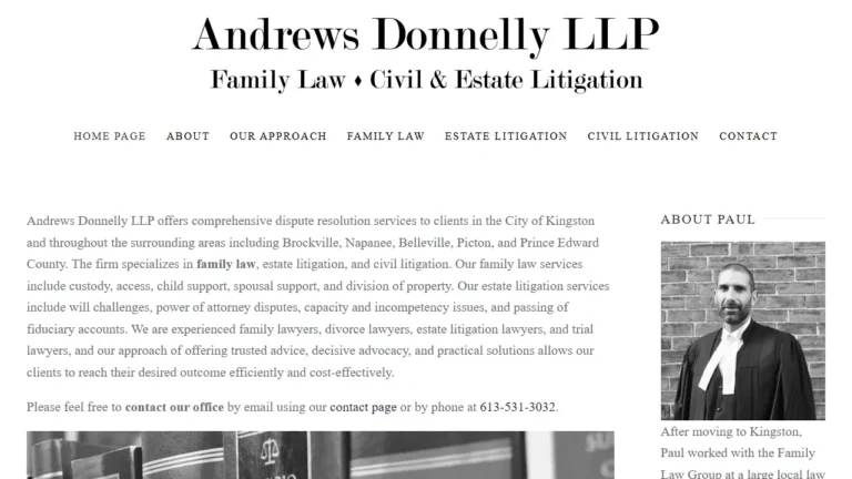 Andrews Donnelly LLP - Kingston, ON Andrews Donnelly LLP - Kingston, ON