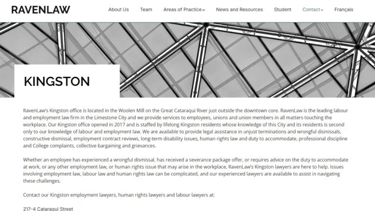 RavenLaw LLP - Kingston, ON RavenLaw LLP - Kingston, ON