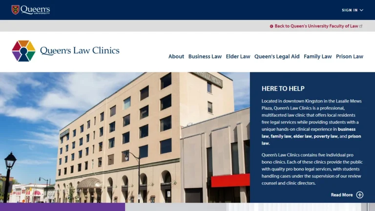 Queen's Business Law Clinic - Kingston, ON Queen's Business Law Clinic - Kingston, ON