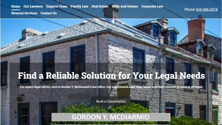 McDiarmid Gordon Y (Rideau Street Law) - Kingston, ON McDiarmid Gordon Y (Rideau Street Law) - Kingston, ON