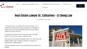 Li Cheng Business and Real Estate Law - St. Catharines, ON Li Cheng Business and Real Estate Law - St. Catharines, ON