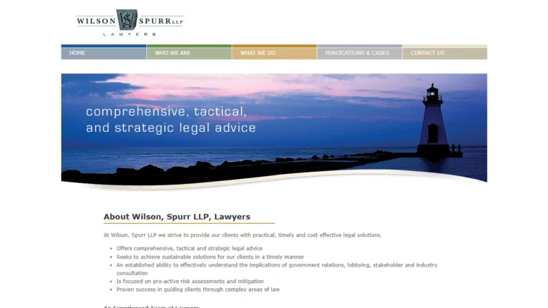 Wilson Spurr LLP - St. Catharines, ON Wilson Spurr LLP - St. Catharines, ON
